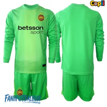 Inter Milan Portarii Echipament de Fotbal Replică 2025-26 Copii Treilea Mâneci Lungi (+ Șorturi)